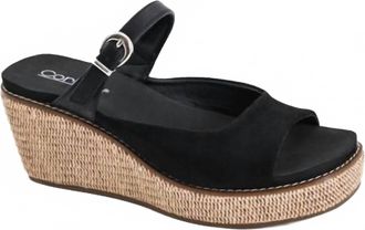 Corkys Footwear Womens Treat Yourself Wedge Sandal In Black