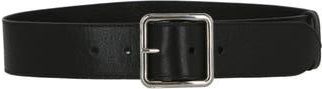 Alexander McQueen Wide Leather Belt in Black at Nordstrom Rack, Size 65