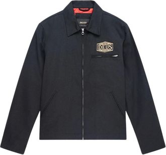 Deus Earls Work Jacket - Heren - Jassen - Zwart - Maat: S Katoen