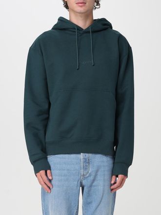 Saint Laurent Felpa con cappuccio in cotone