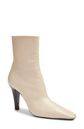 Saint Laurent Jill Bootie in Stonish Beige at Nordstrom, Size 8.5Us
