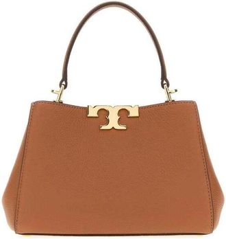 Tory Burch Soft Top Handle Bag Tan