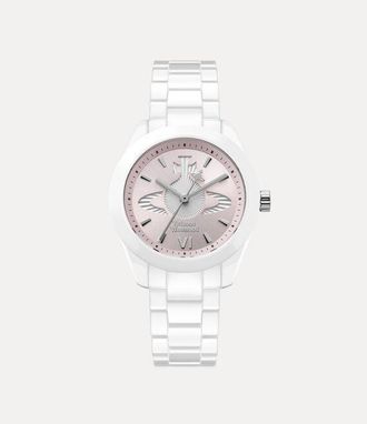 Vivienne Westwood Fenchurch Ceramica Watch Pink-white Pink-white Women