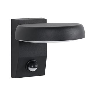 Beliani L&aacute;mpara Led Para Pared De Exterior De Metal Aluminio Estilo Moderno Negro Ventin
