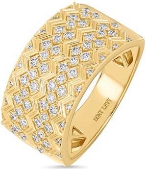 Bony Levy 18K Gold Cleo Diamond Wide Ring in 18K Yellow Gold at Nordstrom, Size 8.5