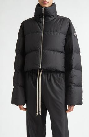 Moncler x Rick Owens Cyclopic Crop Down Puffer Jacket in Black at Nordstrom, Size 00