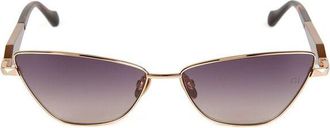 Ana Hickmann Womens Sunglasses Gold-Brown Metal