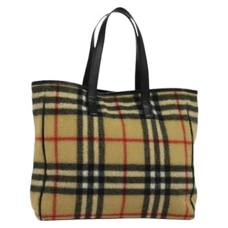 Burberry Pre-owned Tote Bags, female, Beige, Size: ONE SIZE Pre-owned Vintage Tote Bag