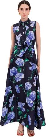 Windsor Abito Basilico - Dames - Maxi kleedjes - Blauw - XL - Kleedjes
