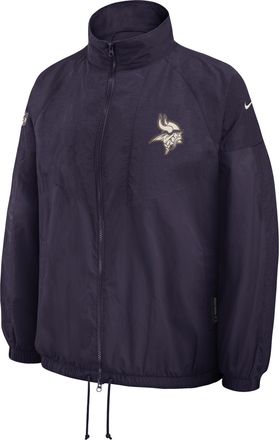 Nike Minnesota Vikings Rivalries Collection Nike Womens NFL Oversized Full-Zip Jacket in Purple | 06AE0L1P9M-WHV