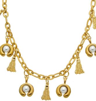 Petit Moments 18K Plated Stainless Steel Charm Necklace