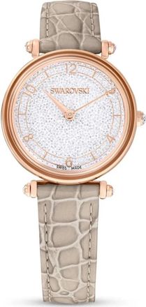 Swarovski Crystalline Wonder Horloge - Dames - Horloges - Wit - ONE Size - Leer - Accessoires