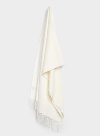 Simons Womens Ultra-soft solid fringed scarf