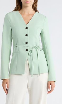 Aligne Parker Belted Jacket in Mint at Nordstrom, Size 10