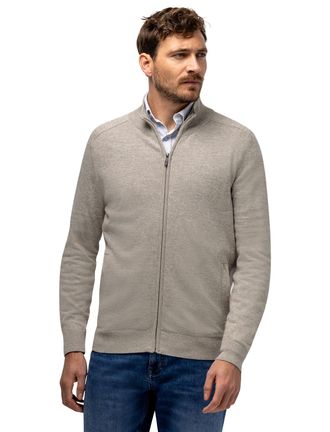 State of Art vest State of Art beige gemeleerd 100% katoen normale fit