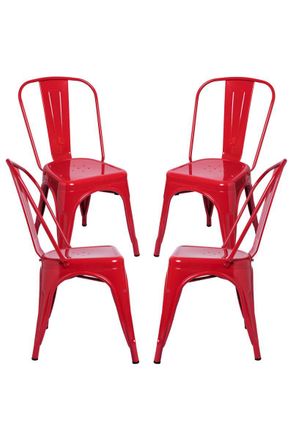Regalos Miguel Regalos Miguel - Packs Sillas Comedor - Pack 4 Sillas Torix - Rojo