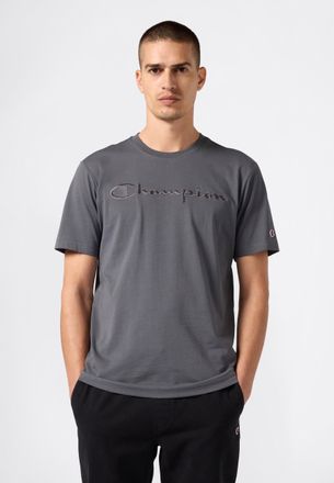 Champion T-Shirt CHAMPION, Herren, Gr. XXL (60/62), fgy, Obermaterial: 100% Baumwolle, Rundhals, Shirts T-Shirt, sportliche Passform, f&uuml;r Freizeit und aktive T