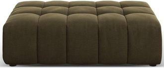 BLOOMINGLOFT Grosser Design Sitzpouf Chicago 102 x 80 cm, Samtbezug