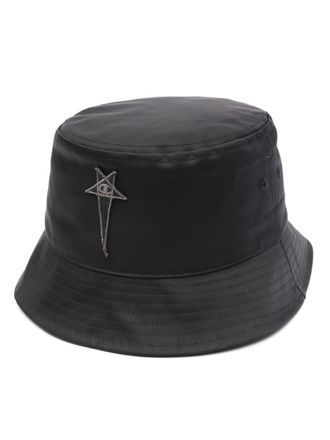 Champion Gillian logo-patch bucket hat - Black
