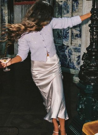 L*Space Sweet As Honey Skirt In Silver