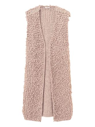 Fedeli boucl&eacute; vest - women - Wool/Alpaca Wool/Nylon - One Size - Pink