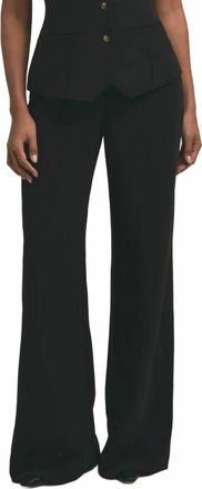 Favorite Daughter The Jones Wide Leg Pant In Black