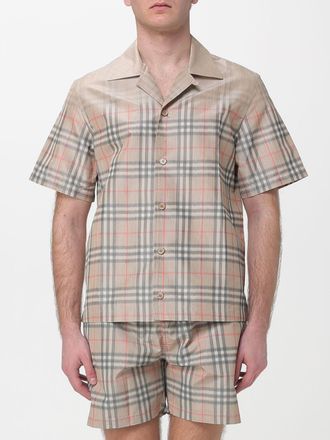 Burberry Camicia casual Burberry in misto viscosa con stampa Vintage Check