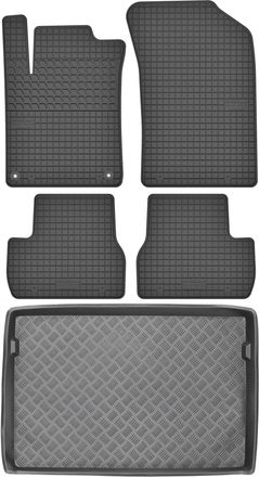 OEM Juego De Alfombrillas De Goma Para Coche Y Alfombrilla Para Maletero Para Citoren C3 Aircross Crossover De 2017