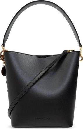 Stella McCartney Frayme Bucket Bag - Dames - Schoudertassen - Zwart - ONE Size - Leer - Tassen