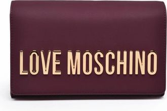 Love Moschino Rectangular Crossbody Bag With Gold-Tone Clip Closure