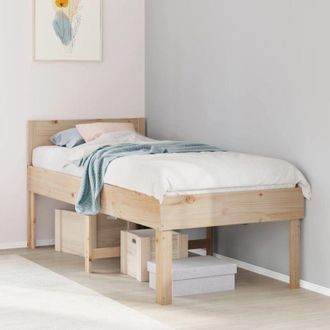 vidaXL Bed Frame without Mattress 90x190 cm Single Solid Wood Pine vidaXL