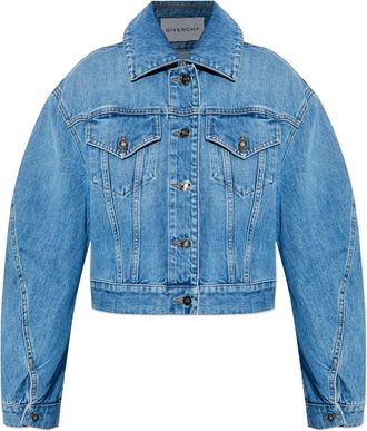 Givenchy Giacca denim con maniche a palloncino - Blu