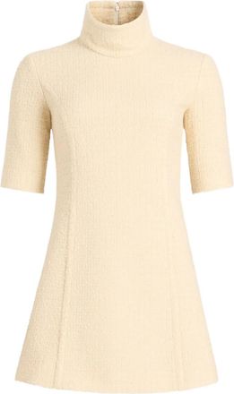 Patou Abito corto in tweed a collo alto - Toni neutri