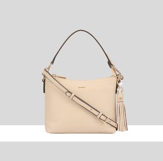 Paul Costelloe Womens Mestolo Leather Multi Way Bag - Beige - One Size