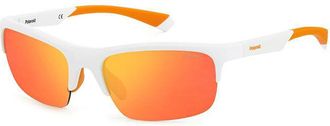 Polaroid PLD 7042/S Polarized 0ZE/OZ Mens Sunglasses White Size 64