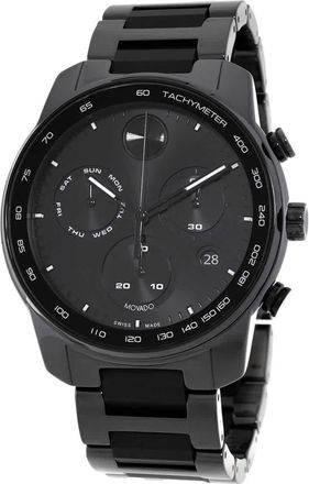 Movado Bold Verso Chronograph Quartz Black Dial Mens Watch 3601103