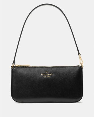 Kate Spade New York Womens Gemini Convertible Wristlet - Black Leather - One Size