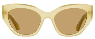 Ferragamo SF1107S Lettermark Cat Eye Sunglasses - Beige