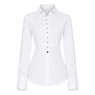 Sportmax Sportmax, Shirts, female, White, Size: S Azoto Long Shirt
