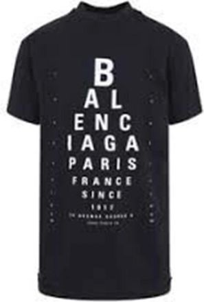 Balenciaga unisex, Camisetas, Negro, Talla: S