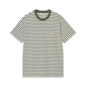 Carhartt Work in Progress Carhartt Wip, T-Shirts, male, Multicolor, Size: L Ezra Pocket T-Shirt