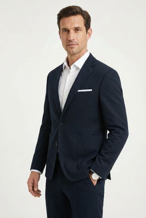 Cinque Anzugsakko CINQUE CIDATI, Herren, Gr. 102, blau (marineblau), Obermaterial: 79% Polyester, 15% Viskose, 6% Elasthan, Sakkos Anzugsakko, mit modischer 