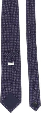 Pal Zileri Patterned Silk Jacquard Necktie - Navy