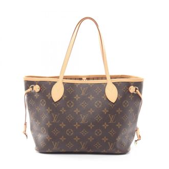 Louis Vuitton Brown Coated Canvas Leather Handbag Tote Bag (Pre-Owned)