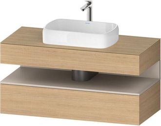 Duravit Duravit - Qatego Consola Mueble Bajo Lavabo, 1 Extra&iacute;ble, 1 Caj&oacute;n