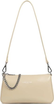 Lancaster Sac trotteur Zipp&eacute;e Suave Even 433-14 - Dames - Schoudertassen - Beige - ONE Size - Leer - Tassen