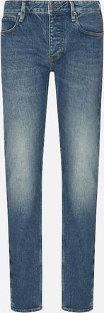 Emporio Armani Mens J75 Blue Slim Fit Jeans