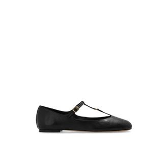 Chloé Schoenen, Dames, Zwart, 36 1/2 EU, Leer, Leren ballerinas Marcie