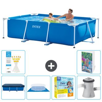 Intex Piscina Con Estructura Rectangular - 260x160x65 Cm - 7-piezas S24