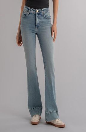 Kut from the Kloth Stella Fab Ab High Waist Flare Jeans in Curiosity at Nordstrom, Size 10